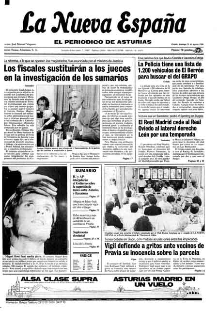 Portada Domingo 21 de  de 1988