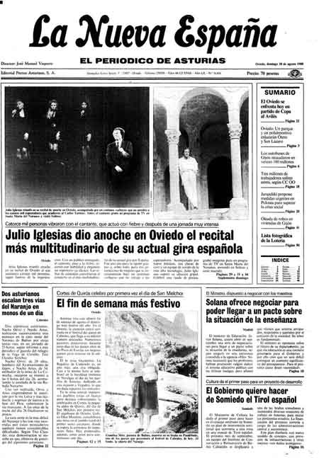 Portada Domingo 28 de  de 1988