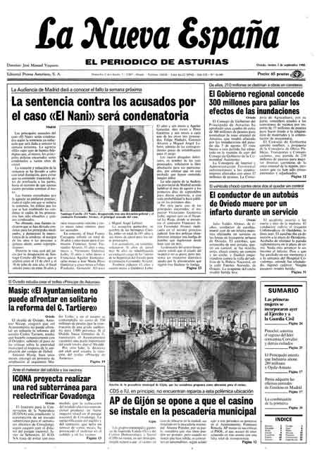 Portada Viernes 2 de  de 1988