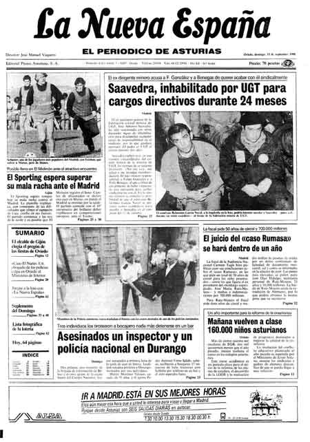 Portada Domingo 11 de  de 1988