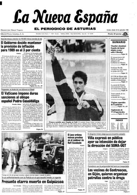 Portada Sábado 24 de  de 1988