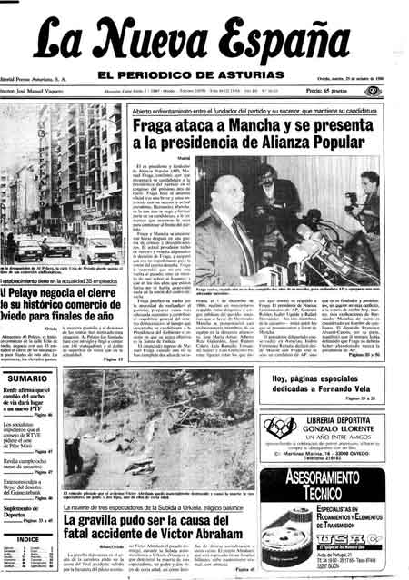 Portada Martes 25 de Octubre de 1988