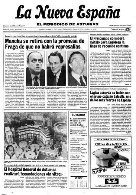 Portada Miércoles 4 de  de 1989