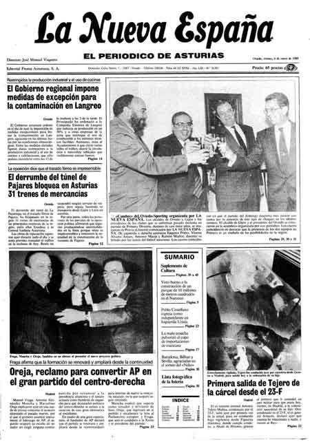 Portada Viernes 6 de  de 1989