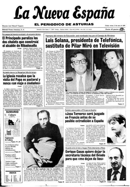 Portada Viernes 13 de  de 1989