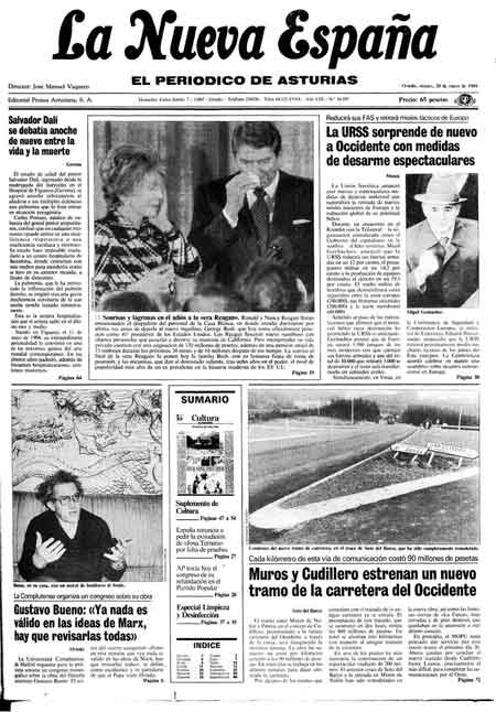 Portada Viernes 20 de  de 1989