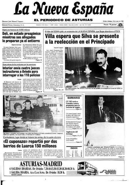 Portada Domingo 22 de  de 1989
