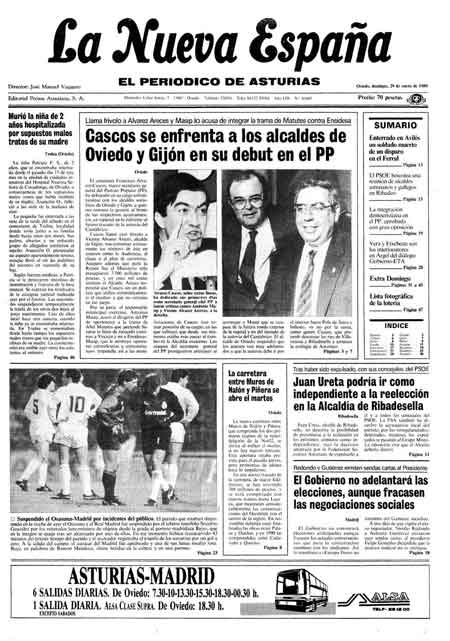 Portada Domingo 29 de  de 1989