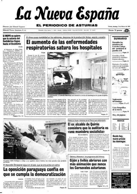 Portada Domingo 5 de  de 1989