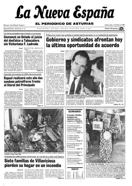 Portada Martes 7 de  de 1989