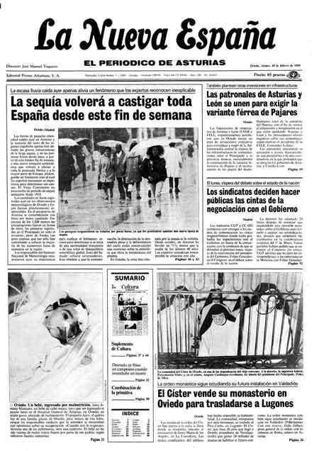Portada Viernes 10 de  de 1989