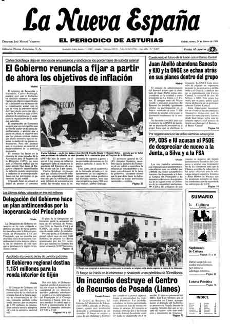Portada Viernes 24 de  de 1989