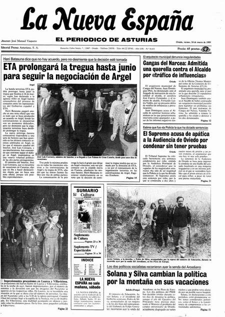 Portada Viernes 24 de  de 1989