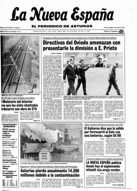 Portada Domingo 9 de  de 1989