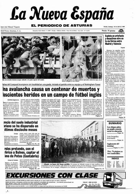Portada Domingo 16 de  de 1989