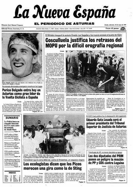 Portada Miércoles 10 de  de 1989