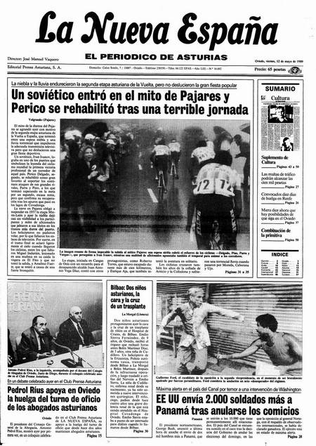 Portada Viernes 12 de  de 1989