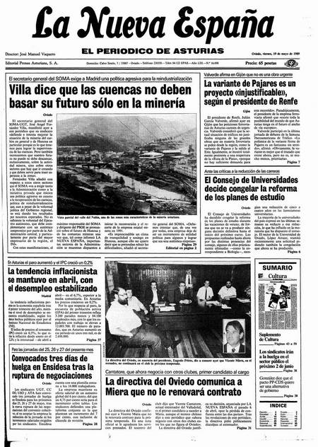 Portada Viernes 19 de  de 1989