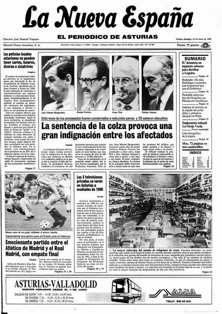 Portada Domingo 21 de  de 1989