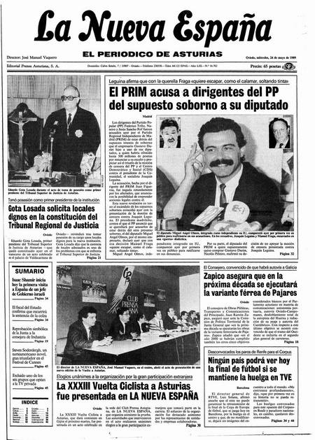 Portada Miércoles 24 de  de 1989