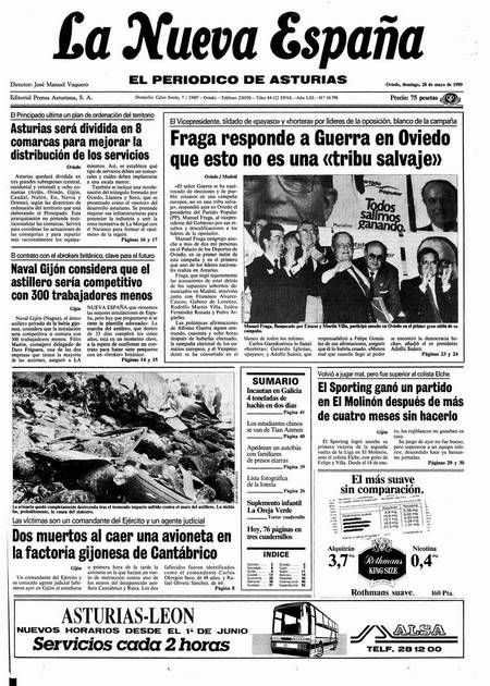 Portada Domingo 28 de  de 1989