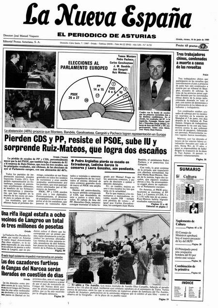 Portada Viernes 16 de  de 1989