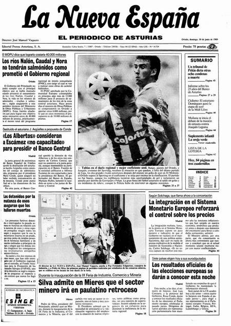 Portada Domingo 18 de  de 1989