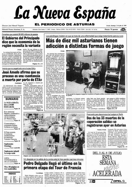 Portada Domingo 2 de  de 1989