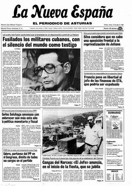 Portada Viernes 14 de  de 1989