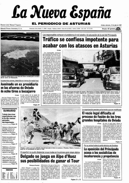 Portada Miércoles 19 de  de 1989