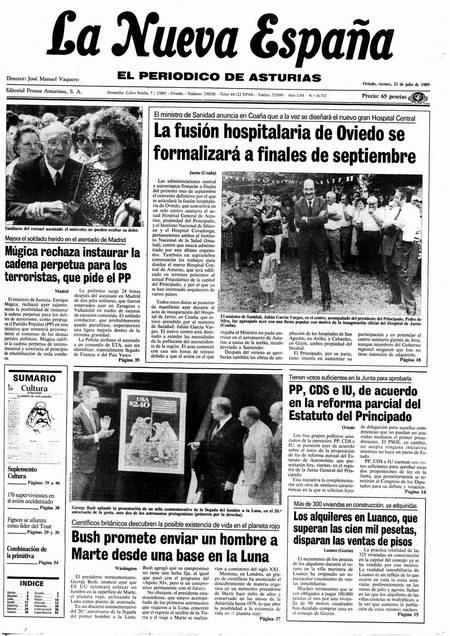 Portada Viernes 21 de  de 1989
