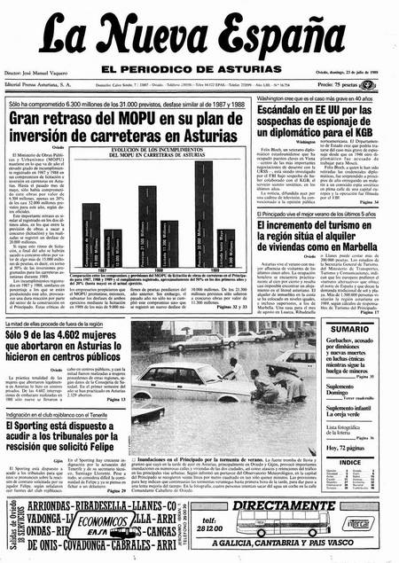 Portada Domingo 23 de  de 1989