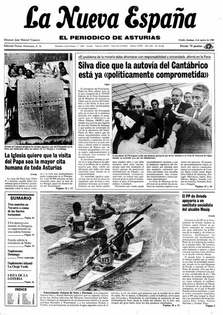 Portada Domingo 6 de  de 1989