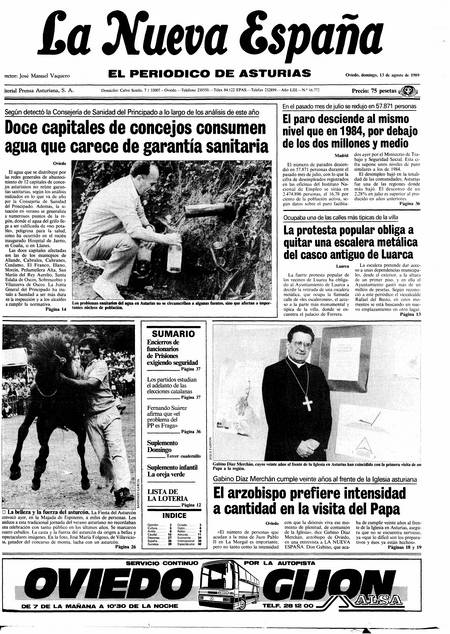 Portada Domingo 13 de  de 1989