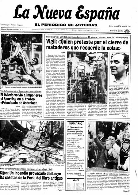 Portada Viernes 25 de  de 1989