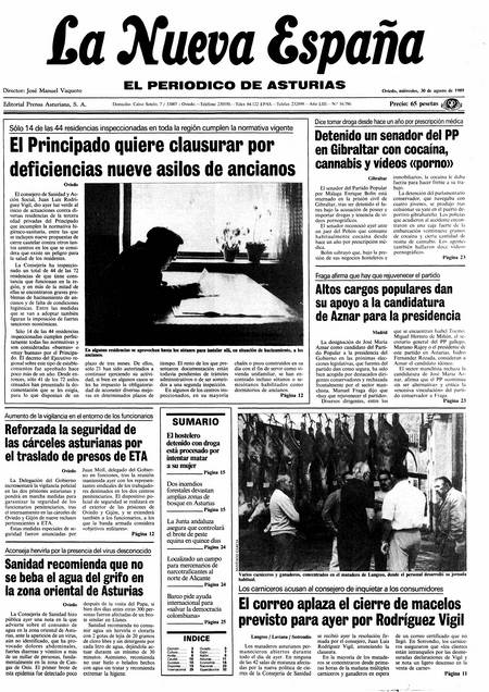 Portada Miércoles 30 de  de 1989