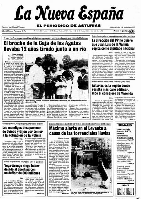 Portada Miércoles 6 de  de 1989