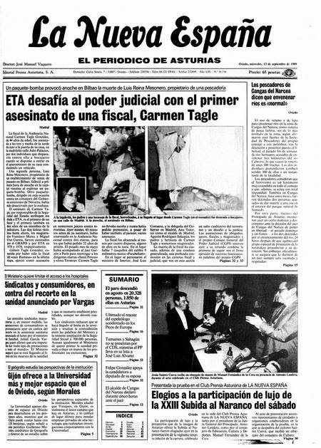 Portada Miércoles 13 de  de 1989