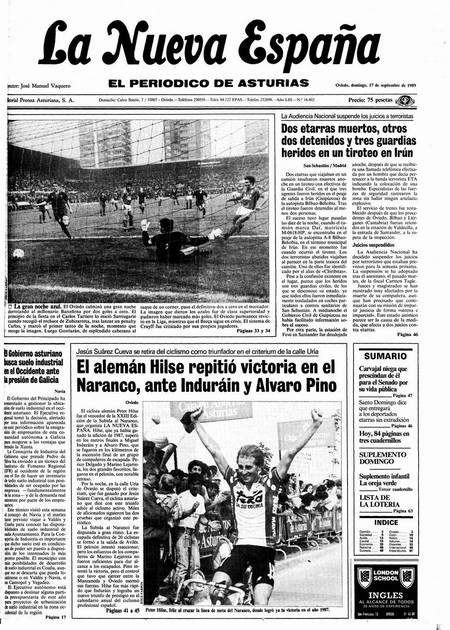 Portada Domingo 17 de  de 1989