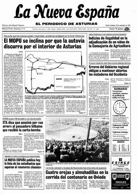 Portada Domingo 24 de  de 1989