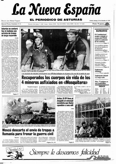 Portada Domingo 24 de Diciembre de 1989