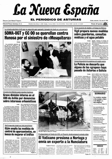 Portada Miércoles 3 de  de 1990