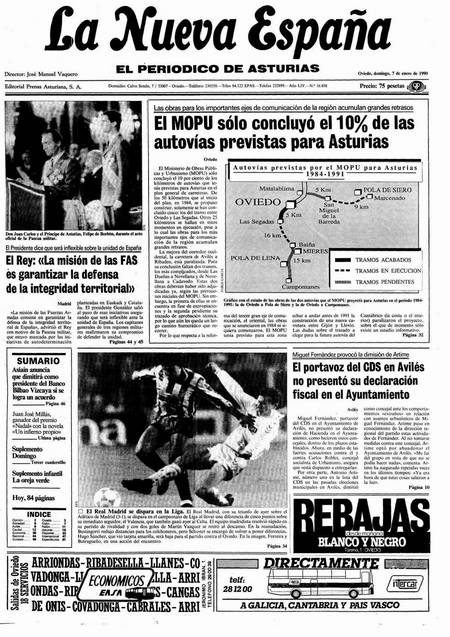 Portada Domingo 7 de  de 1990