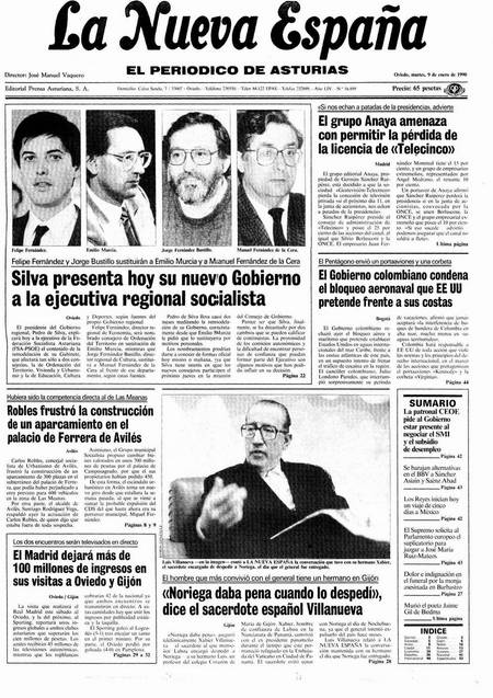 Portada Martes 9 de  de 1990