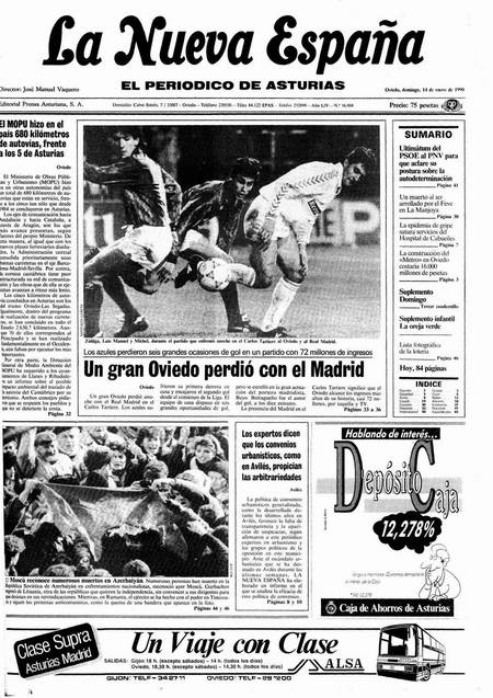Portada Domingo 14 de  de 1990