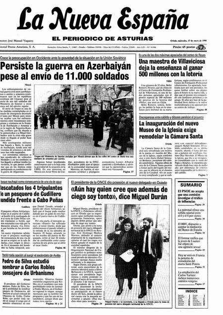 Portada Miércoles 17 de  de 1990
