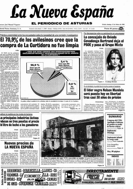 Portada Domingo 11 de  de 1990