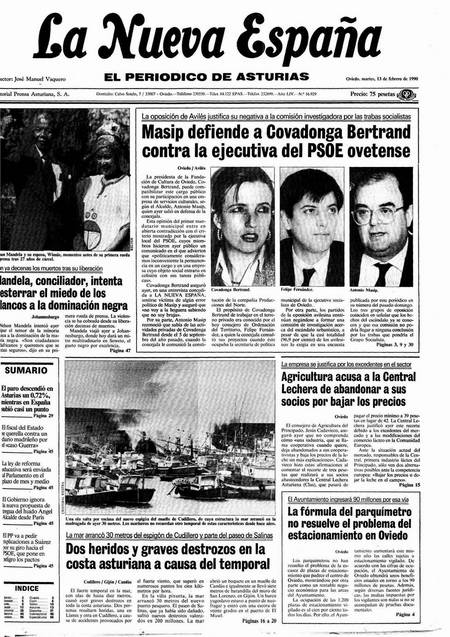 Portada Martes 13 de  de 1990