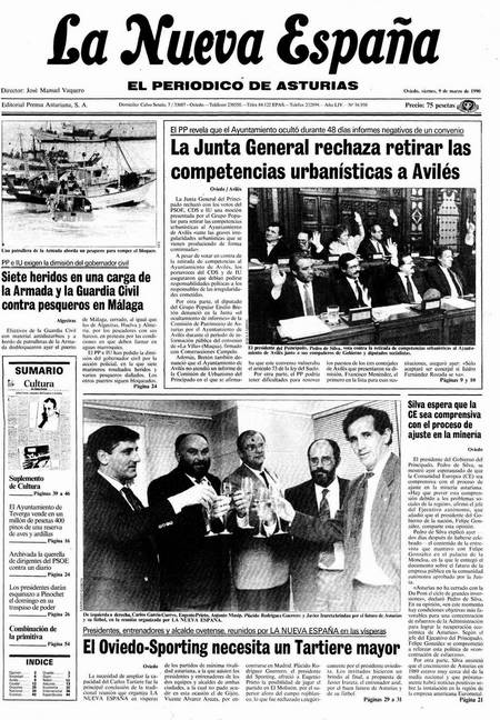 Portada Viernes 9 de  de 1990