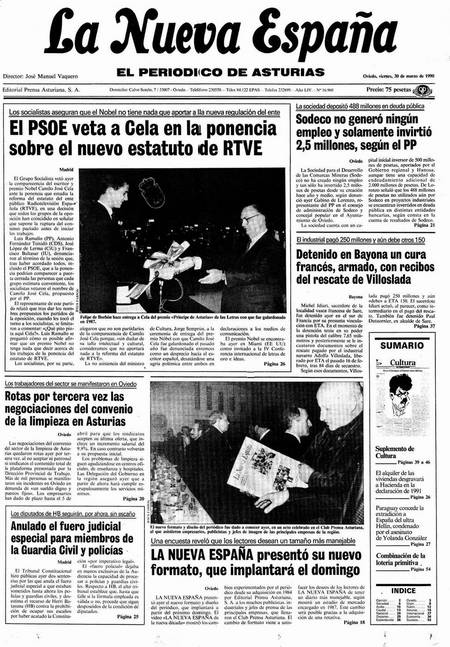 Portada Viernes 30 de  de 1990